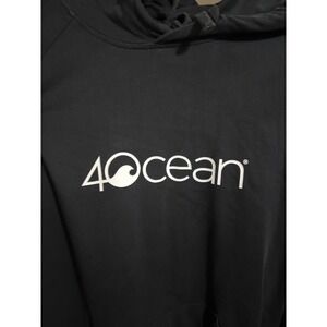 4 Ocean Black Hoodie Size L Organic Cotton